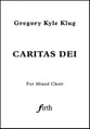Caritas Dei SATB choral sheet music cover